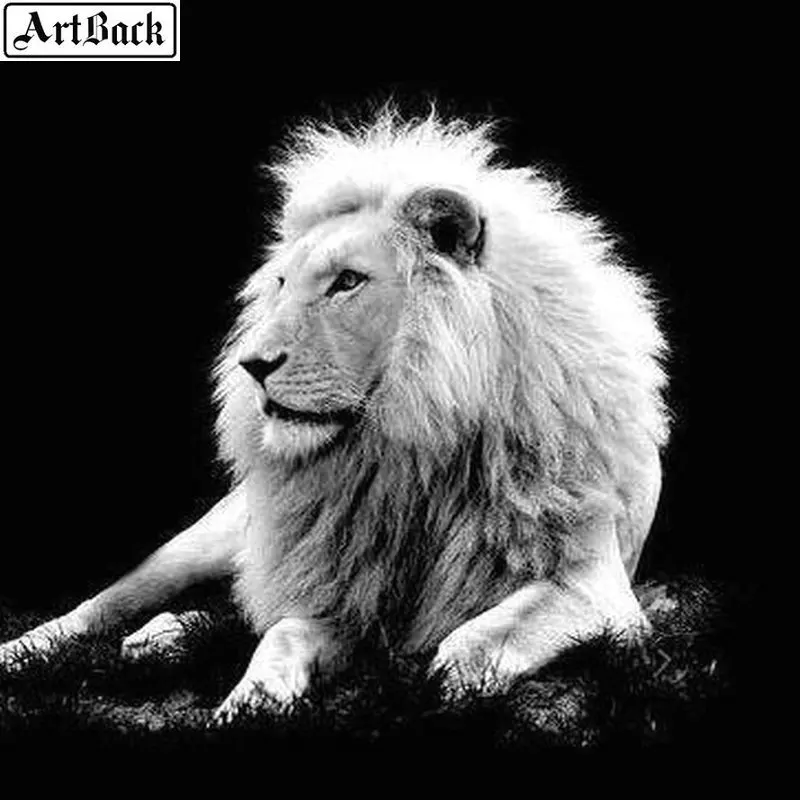5d diy Алмазная картина льва полная квадратная наклейка с животными мозаика