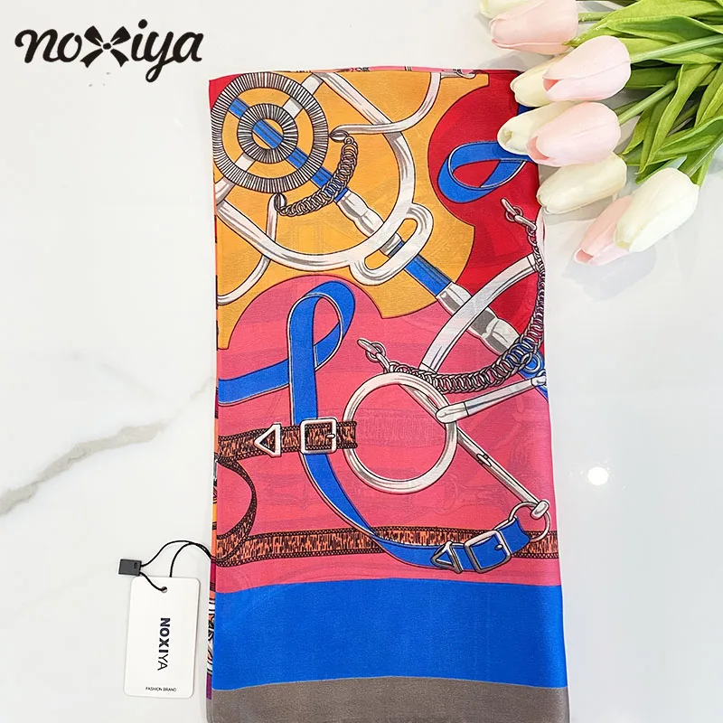 

2021 Silk Scarf Women New Fashion Square Neck Wrap Hair Ties Bag Ponytail Hair Accessories Shawl Headband Scarf