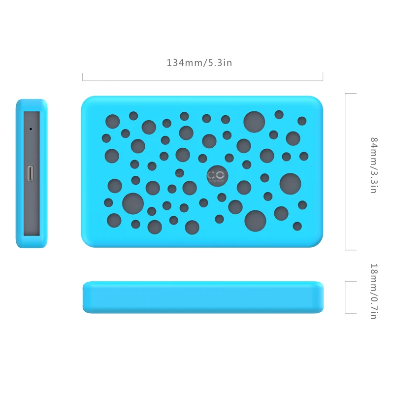

ORICO 2.5 inch Hard Drive Enclosure with Silicone Cover SATA to USB 3.1 Type-C 5Gbps HDD Case for SSD HDD Disk Box Support UASP