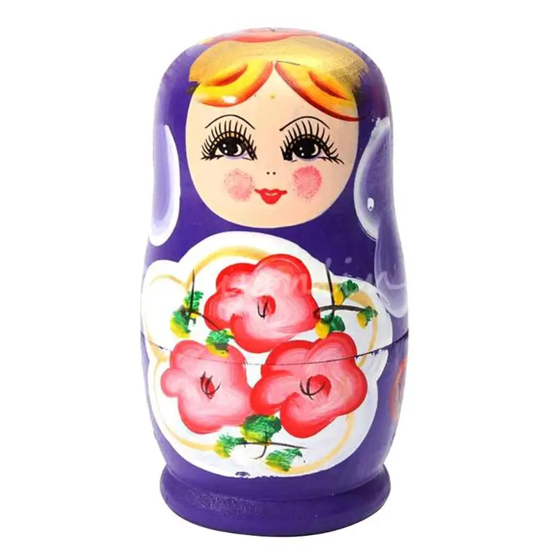 C Новинка, русские Матрешки, деревянные Matryoshka, набор кукол, ручная роспись, Декор, русские Матрешки, детские игрушки, кукла для девочек - Цвет: C