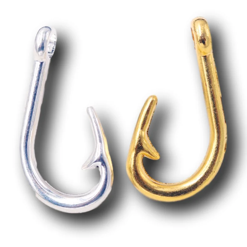 3D крупную рыбу крючок Кулоны из нержавеющей стали в стиле хип хоп ожерелье серьги