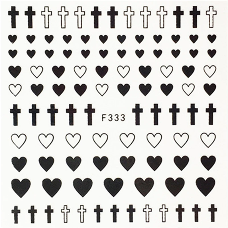 1 лист 3d лазерные золотые и серебряные черные белые пустые Твердые кресты в форме