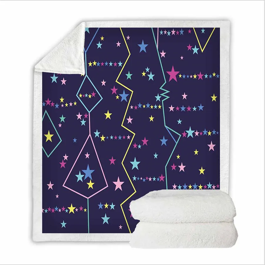 Одеяло в полоску из шерпы HELENGILI женское цветочное покрывало бархатное плюшевое