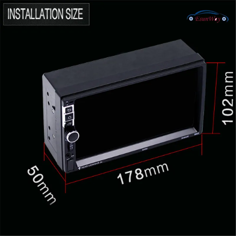 Автомобильный мультимедийный плеер на Android универсальный сенсорный экран 7