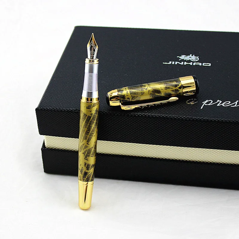 Jinhao x250 Роскошная металлическая подарочная авторучка высокое качество металлические ручки для письма каллиграфии офисные школьные канцелярские принадлежности