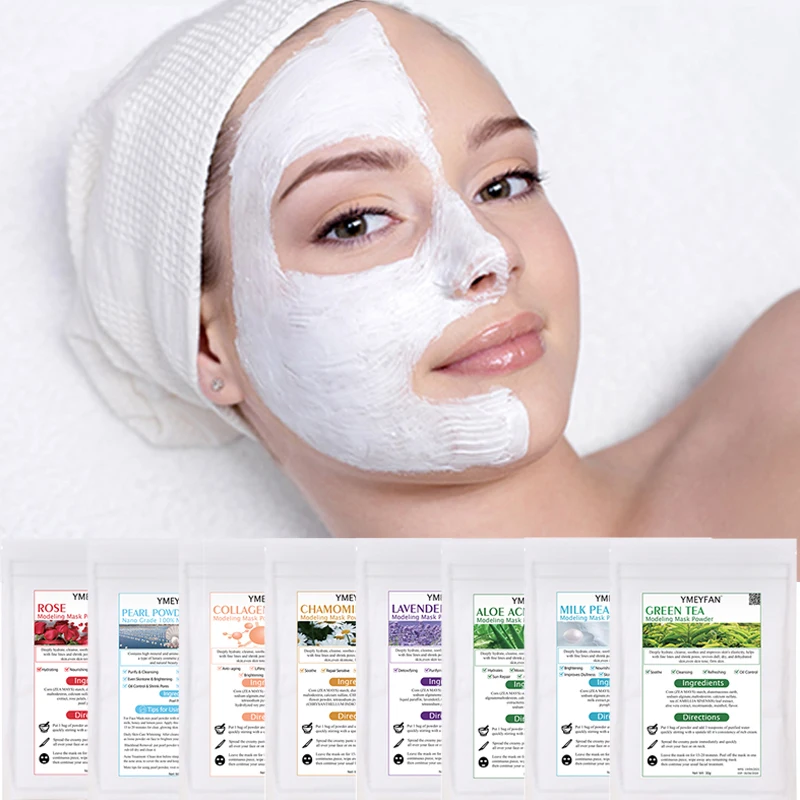 

30g Organic Rose Petal Mask Powder Moisturizing Whitening Peel Off Jelly Spa Soft Film Collagen Powder Gold Facial Mask Skincare