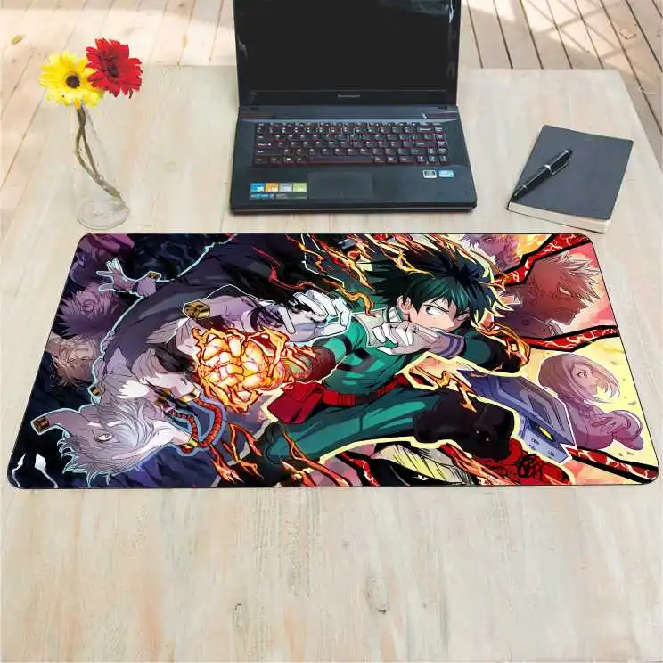DIY 60x35 см Японский комикс мой герой Академия мышь игровой коврик отправить пакет