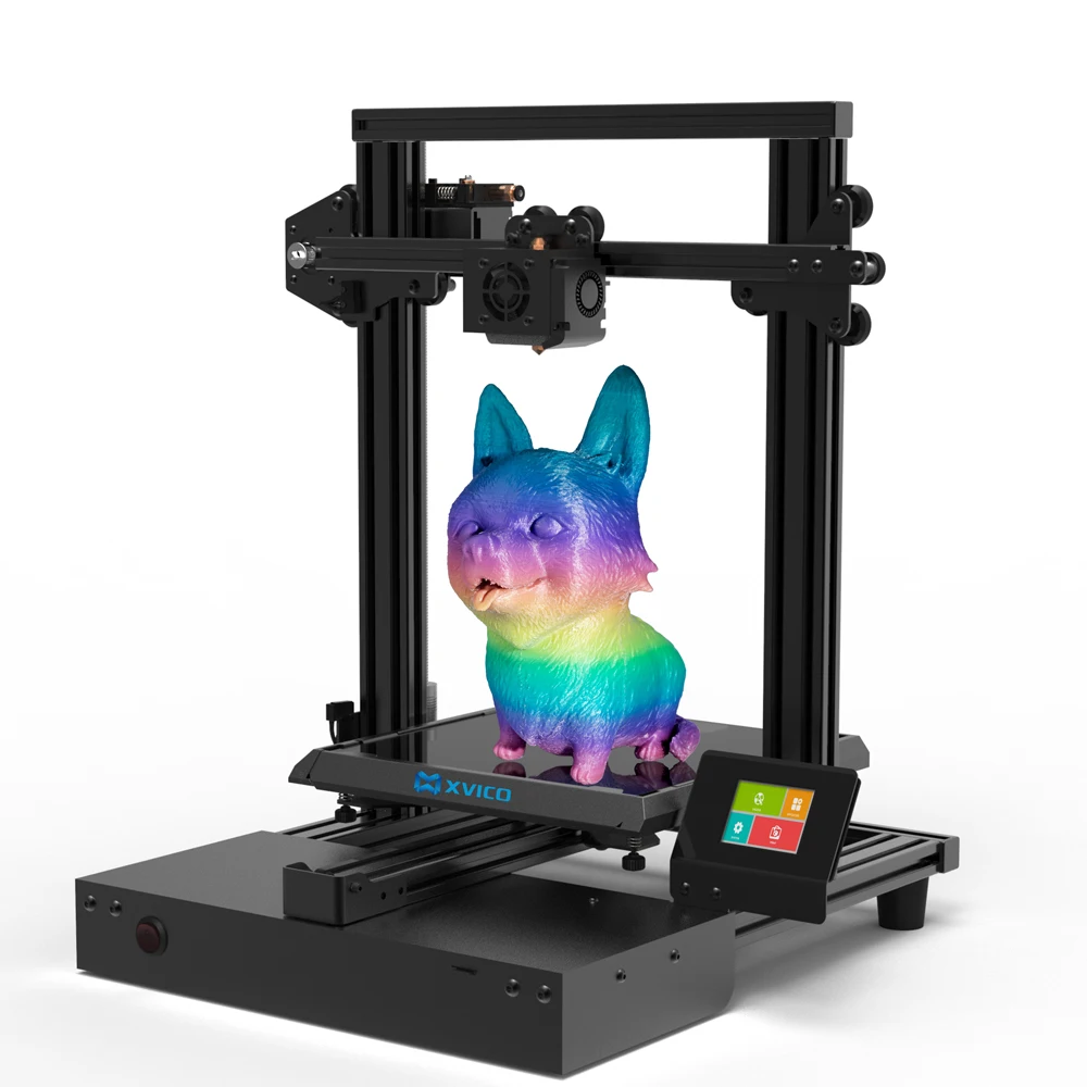 XVICO 3D принтеры алюминиевые Diy Kit Съемная стеклянная печатная платформа нити
