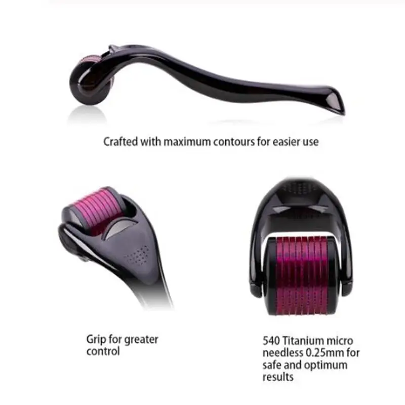 Мезороллер медицинский титановый для ухода за лицом 540 игл|Расслабляющие