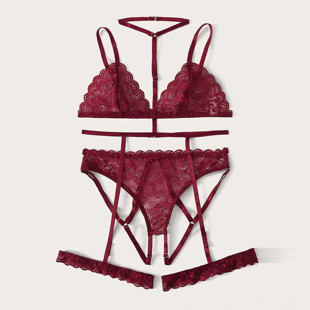 Пикантное Сетчатое нижнее белье Lenceria Mujer эротическое кружевное соблазнительное