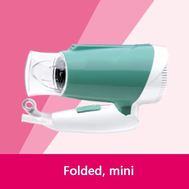 Foldable Portable Mini Hair Blow Dryer 1000W Traveller Student Dormitory Compact Blower Power EU Plug 220V |