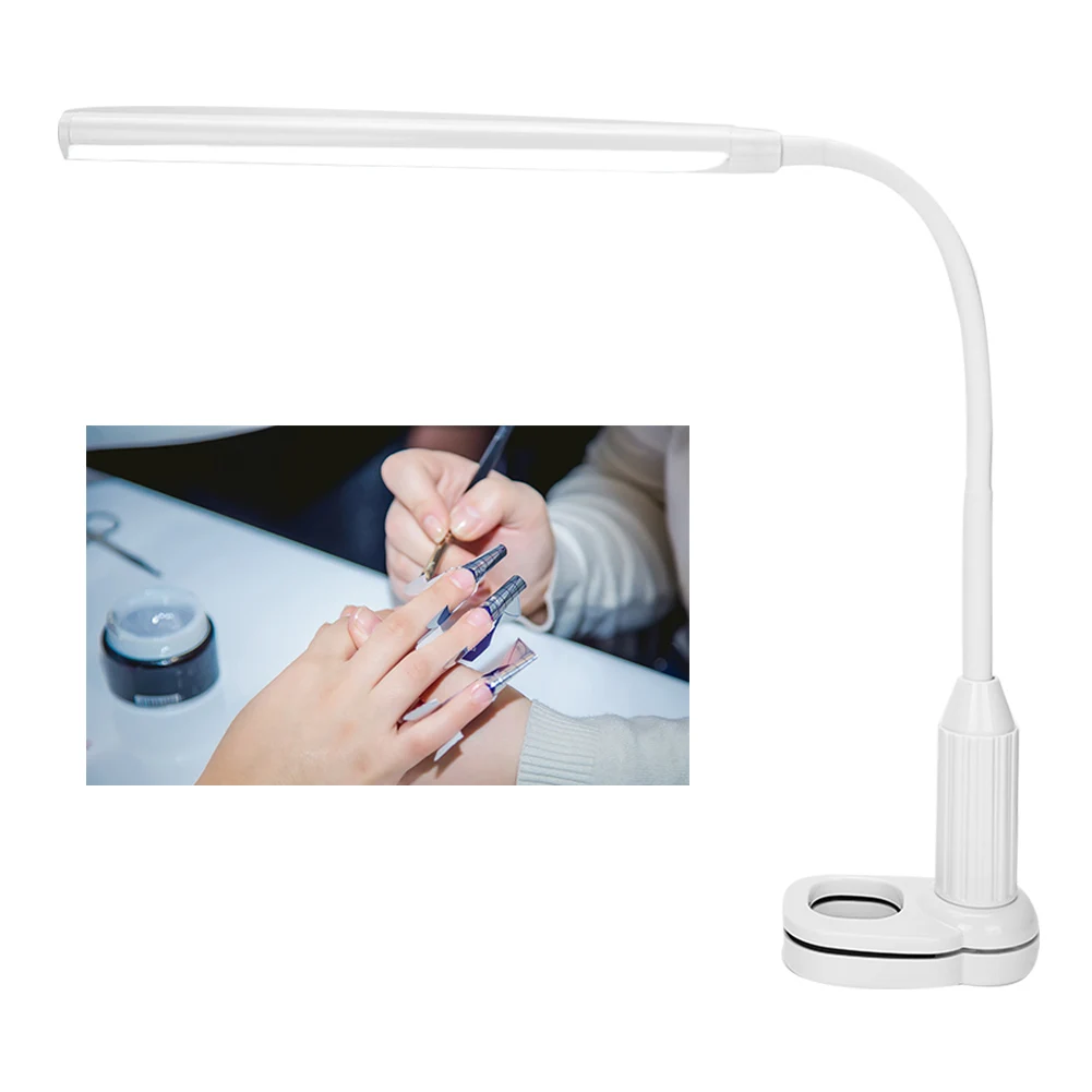 

LedClip Light USB Flexible Dimmable Desktop Light For Reading Tattoo Nail Art Eye Protection Long Arm Table Lamp Beauty Lighting
