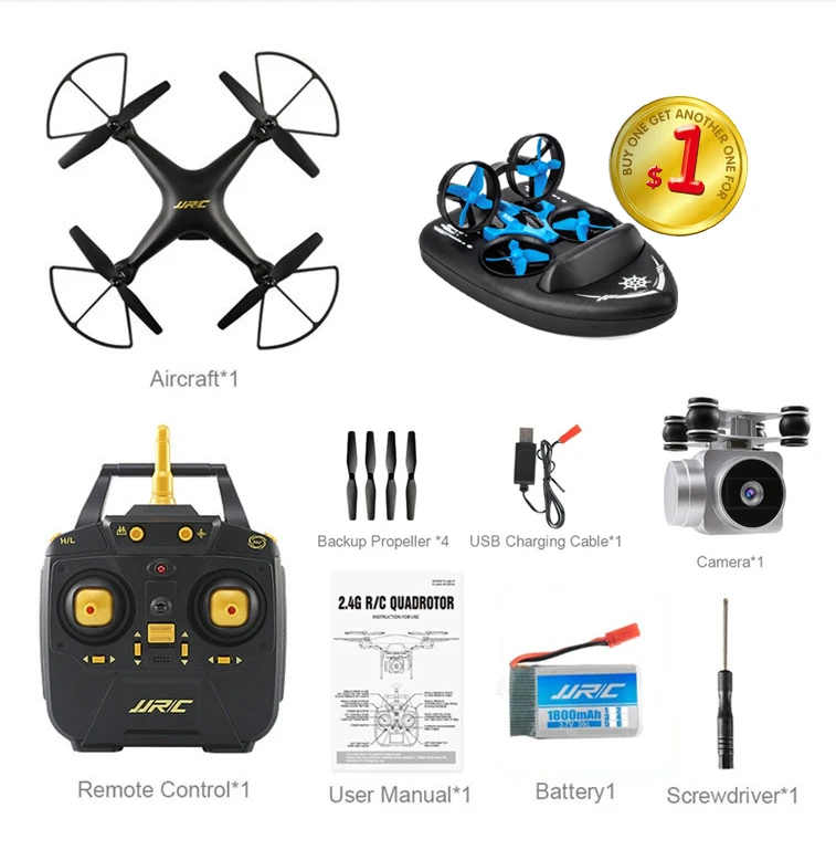JJRC H68 Bellwether WiFi FPV 2MP 720P HD камера 20 минут время полета RC Дрон Квадрокоптер RTF режим 2 VS Bayangtoys X21 X16 - Цвет: black 1B with H36F