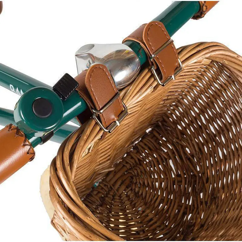 Винтажные детские велосипедные корзины из ротанга стандартные 16-дюймовые