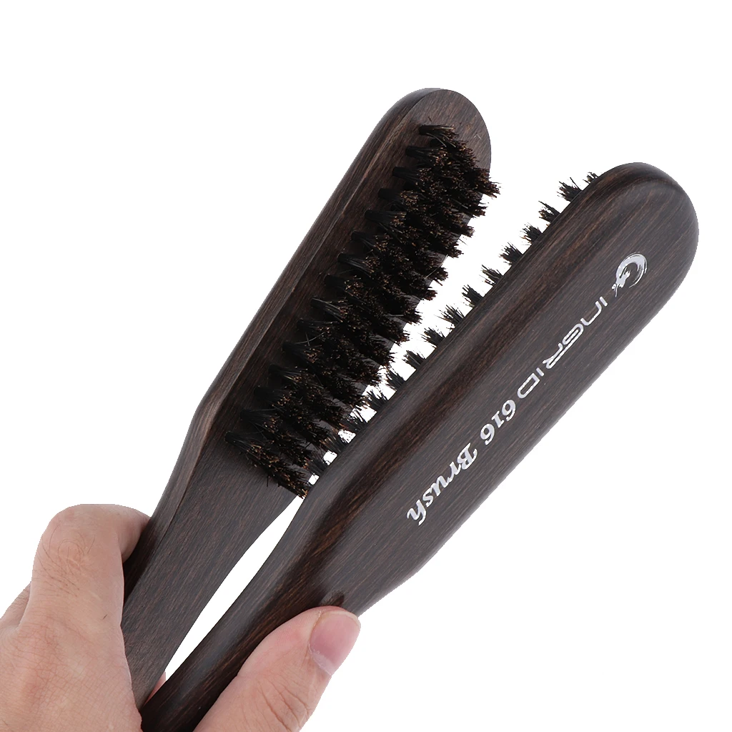 

Foldable V Shape Comb Clip Hair Straightener Hairdressing Brush