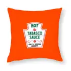 Купить ваш вкус Подушка Чехол изготовленная на заказ квадратная наволочка чехол на молнии Подушка Чехол Табаско Соус перечный соус Mc Ilhenny кислый