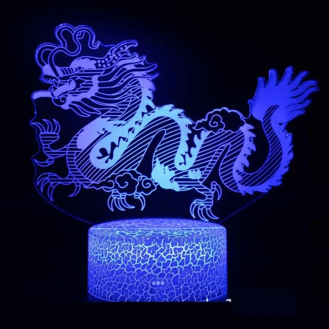Китайский Зодиак 3D светодиодная лампа 7 цветов Изменение USB 3d светодиодный светильник для ребенка спящий ночной Светильник детский праздничный подарок для подруги