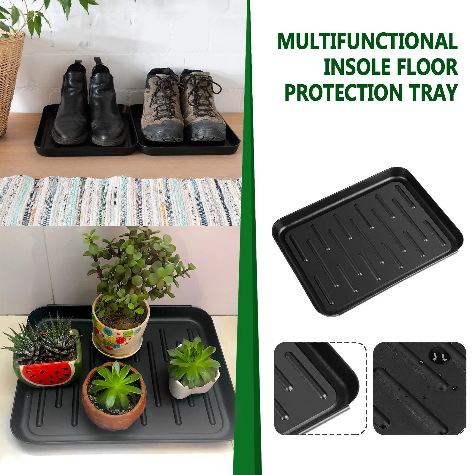 Multi-Purpose Garden Outdoor Boot Mat Tray And for Floor Protectio Plastic shoe plate home Gardening Supplies #Y5 | Дом и сад