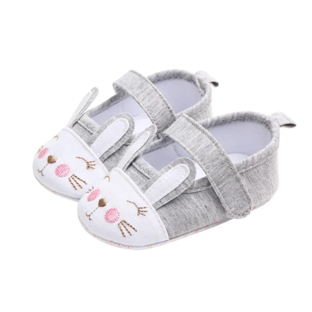 

Baby Boy Girl Shoes Non-slip Soft-soled Toddler Shoes Cotton Fabric Solid Hook&Loop Patch Princess First Walkers