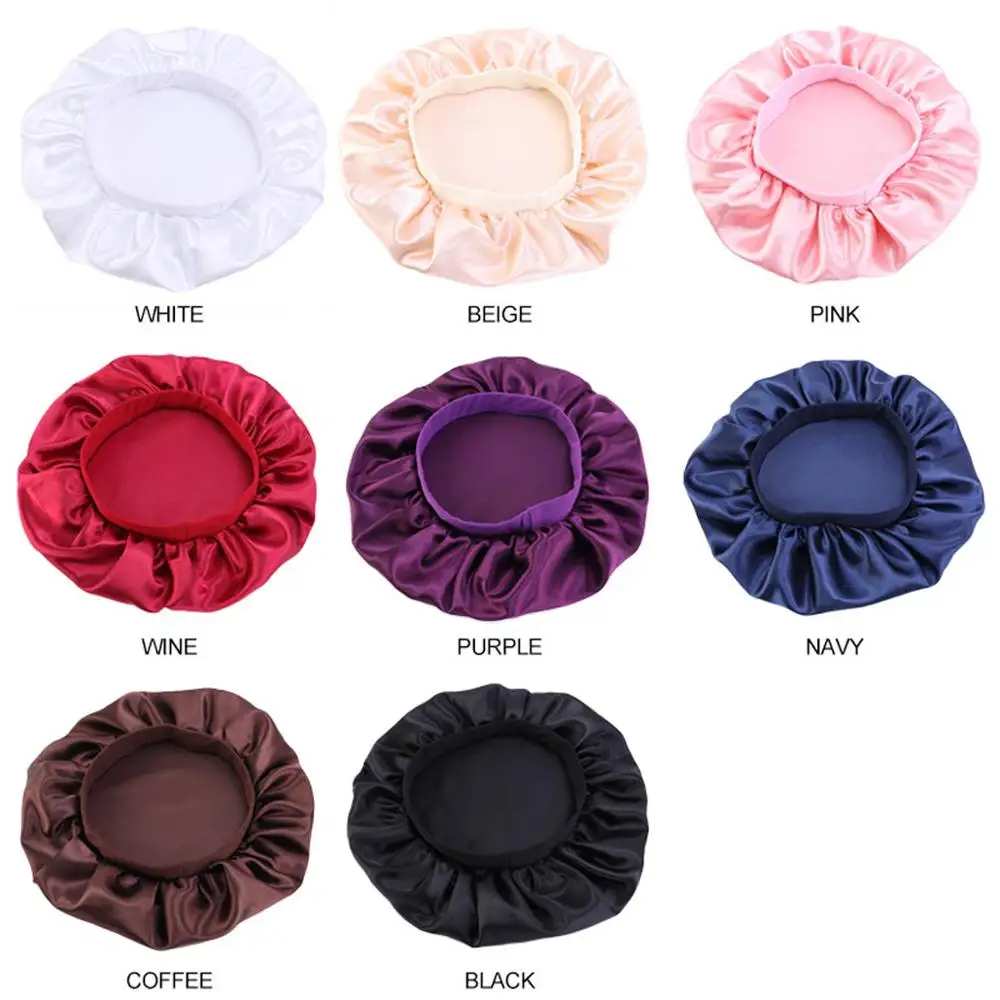 

Women Satin Headscarf Sleeping Bonnet Hair Wrap Cap Hat Headband Headwear
