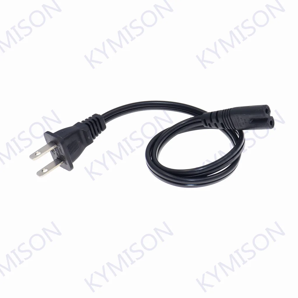 Американский сетевой штекер NEMA 1-15P 2pin к IEC 320 C7, шнур питания переменного тока 50 см/150 см для ноутбука
