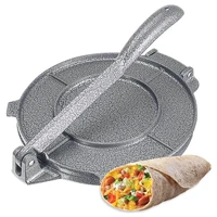 inch foldable tortilla maker press aluminium meat press gadgets bakeware tools pita press tacos maker dough press easy to use