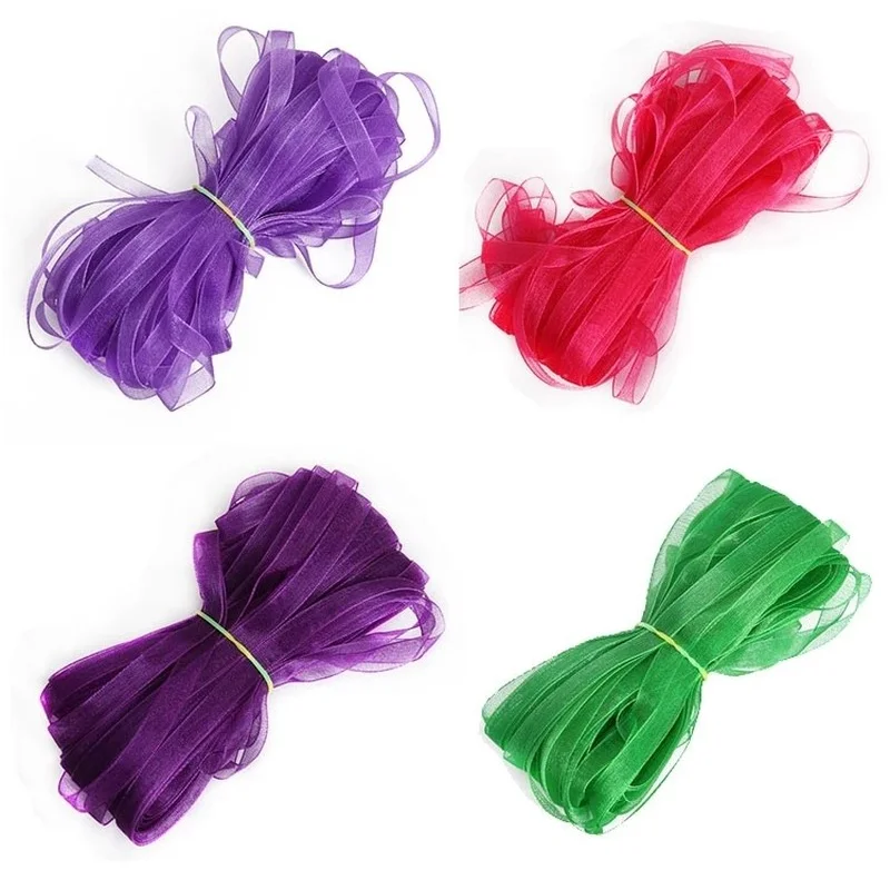 Лента шифоновая прозрачная 6 мм 10 м/рулон коробка для торта и конфет | Дом сад