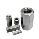 M3 m4 m5 m6 m8 Шестигранная муфта, sus304 длинный стержень муфта Шестигранная гайка, M3  M36 метрический шаг резьбы, мелкий шаг резьбы, B033