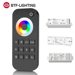 Контроллер для светильник ты 5050 RGBCCT, 5 каналов, 2,4 ГГц, контроллер 2835, 5050, 5 в 1, Светодиодная лента RGB CCT CW WW, 12 В постоянного тока, 24 В, макс. 600 Вт, 30 м