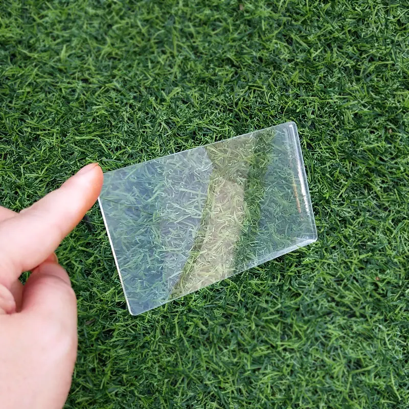 Небольшая прямоугольная оптическая ПММА пластиковая линза Френеля фокусное