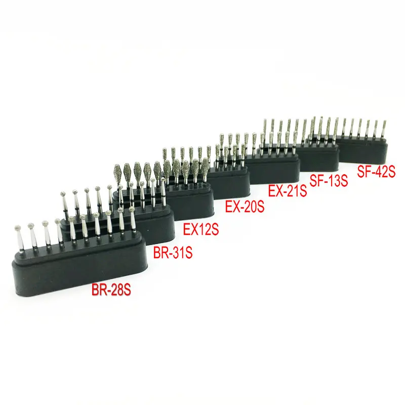 10 шт./кор. Стоматологические алмазные сверла супер крупный полировальный Бур для