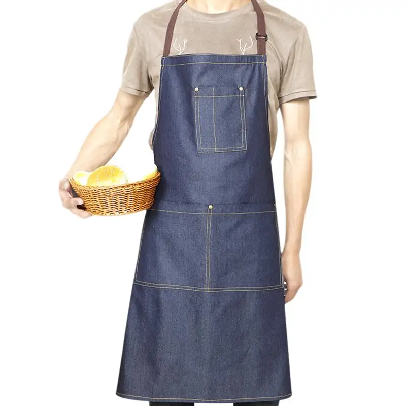 1 шт. Рабочий Фартук Регулируемый Профессиональный Мульти карманный джинсовый