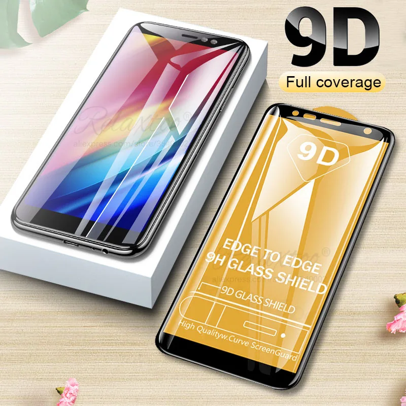 9D полное покрытие клейкое закаленное стекло для Samsung Galaxy A7 2018 A750 протектор экрана