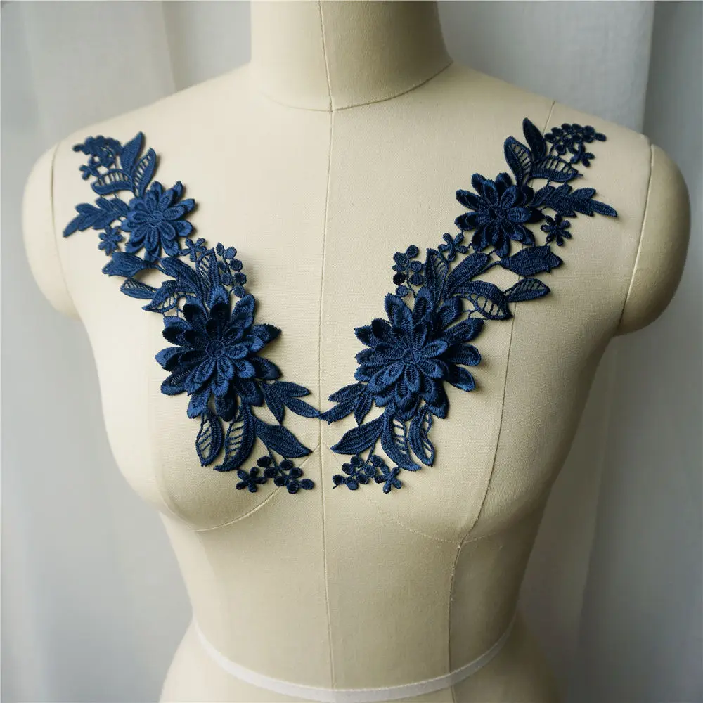 2 шт. вышитые 3d-аппликации для платья | Дом и сад