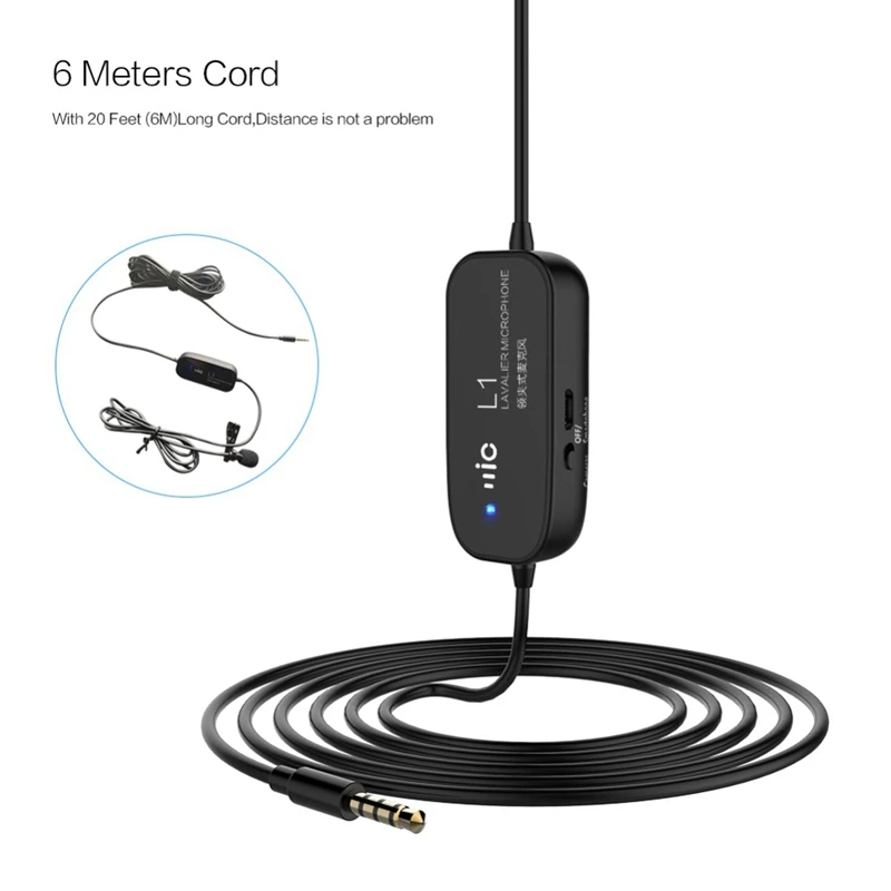 Lavalier микрофон клип отворот для смартфонов Iphone Nikon Canon камера видеокамера 3 5 мм Jack