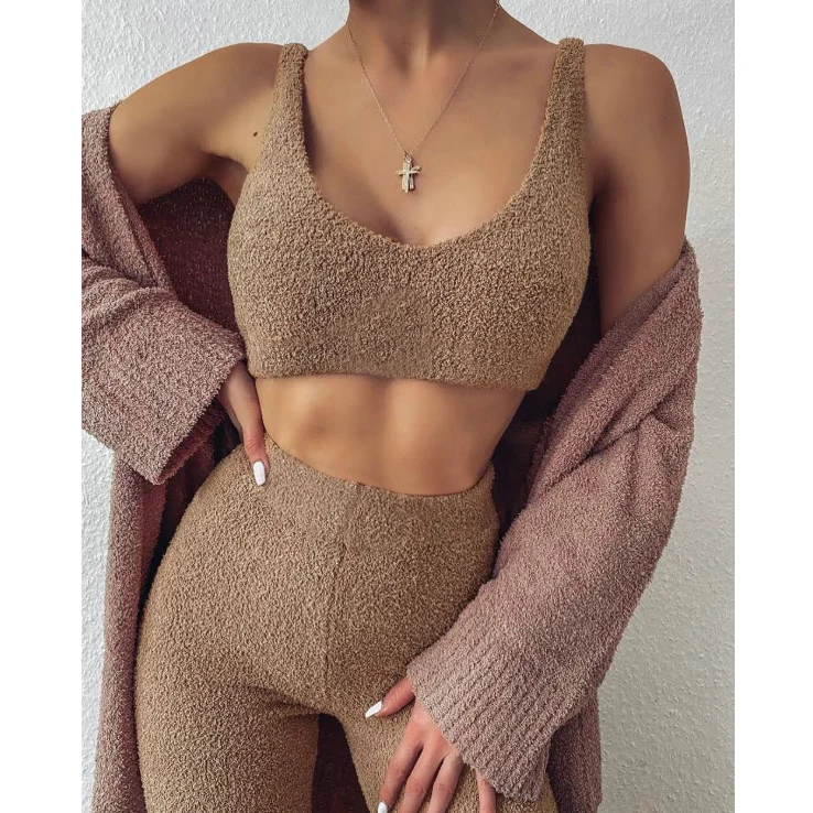 

Пижама женская из 2 предметов, бархатная одежда для сна, комплект спортивной одежды для спортзала и фитнеса, майка без рукавов с V-образным вы...