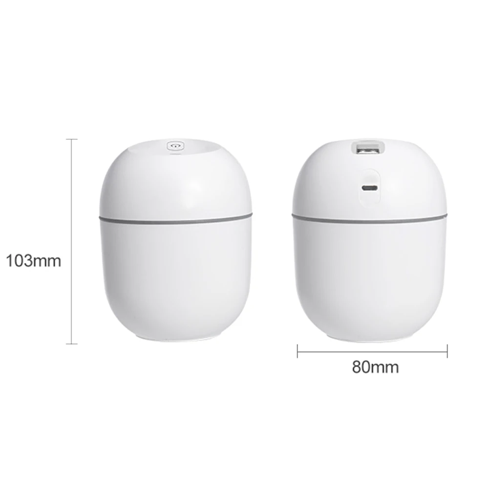 

USB Rechargeable Air Humidifier Ultrasonic Aroma Diffuser Mist Maker with LED Lamp Home Mute Desktop Mini Portable Humidifier