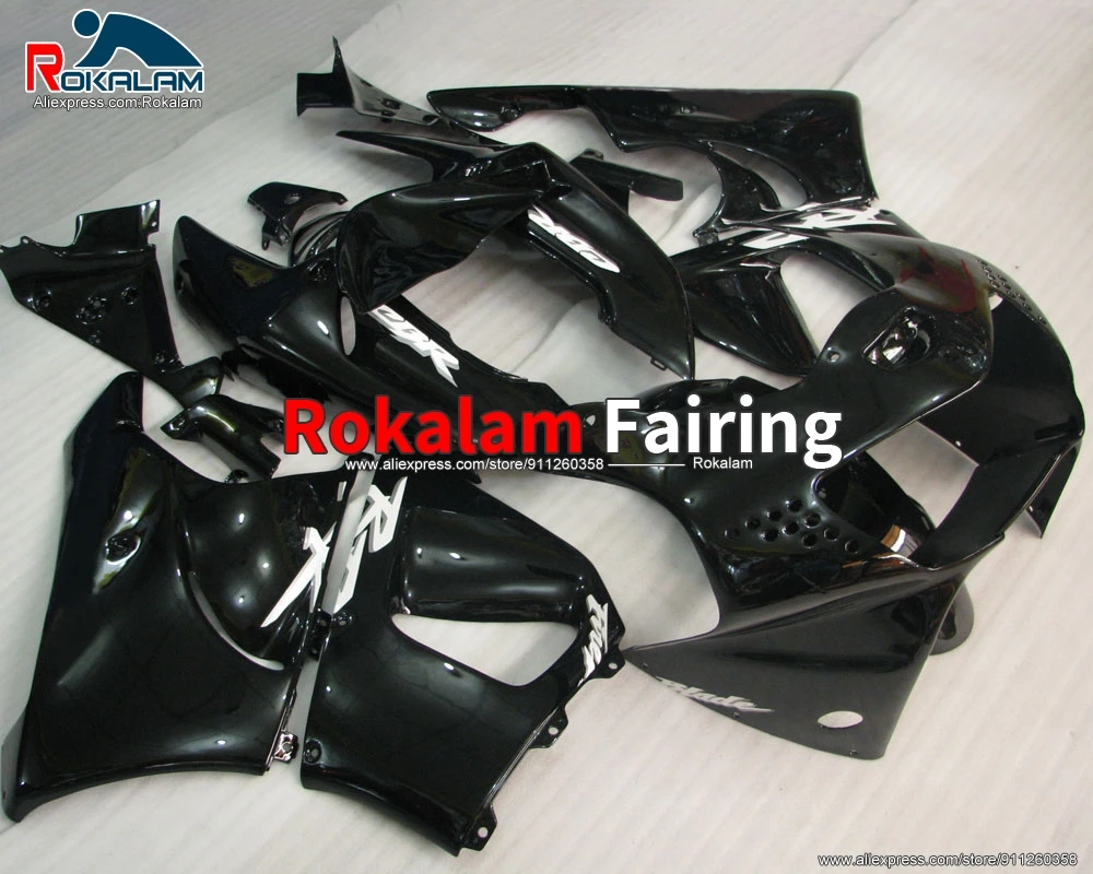 

Комплект чехлов из АБС-пластика для Honda CBR 900RR 919 1999 99 CBR900RR 919 1998 98, чехлы для мотоциклов, черные обтекатели