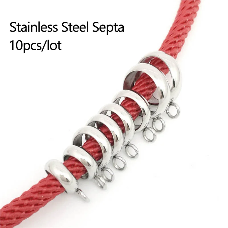 10 шт./лот из нержавеющей стали Septa разделитель соединитель для бисера Шарм
