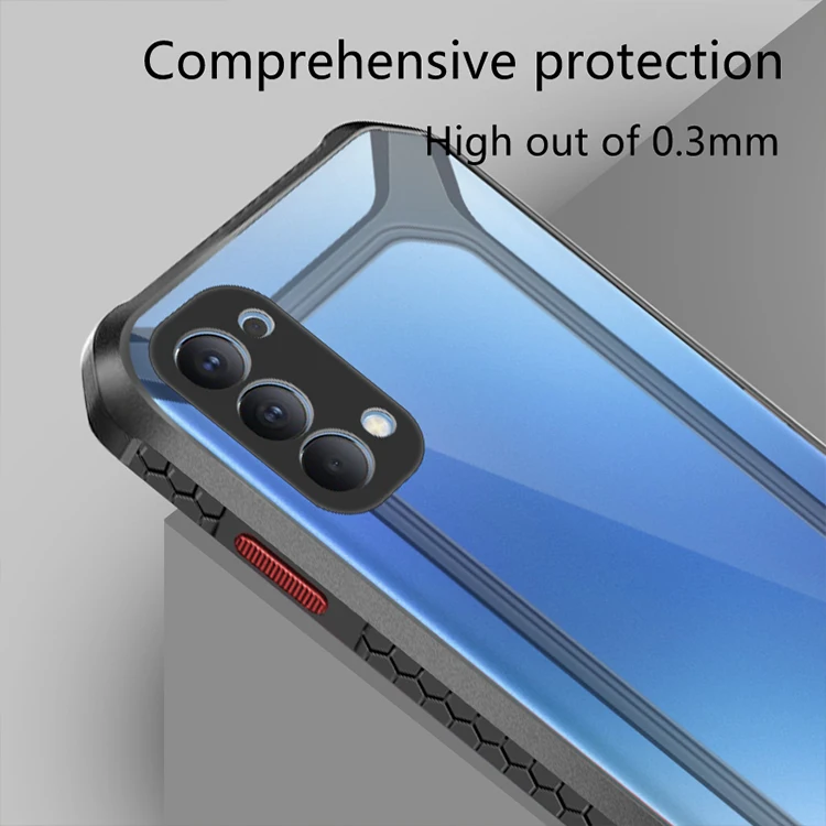 

Rzants for Oppo Reno4 Oppo Reno 4 Pro Case Airbag pumper Shockproof Casing Transparent Phone Shell Funda Soft Cover