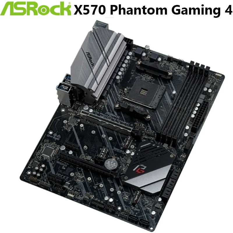 Kaufen ASRock X570 Phantom Gaming 4 Motherboard Buchse AM4 DDR4 128G SATA3, 2 Ultra M.2 USB 3,1 VGA Desktop ATX Computer Neue