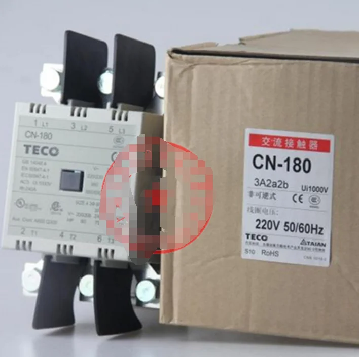 

1PCS TECO CN-180 CN180 CONTACTOR IN BOX 220V,3A2a2b-NEW
