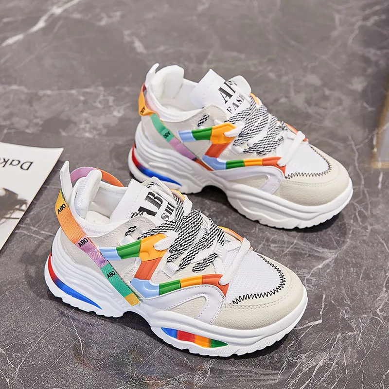 Женская обувь для тенниса кроссовки баскетбола женская на толстой платформе