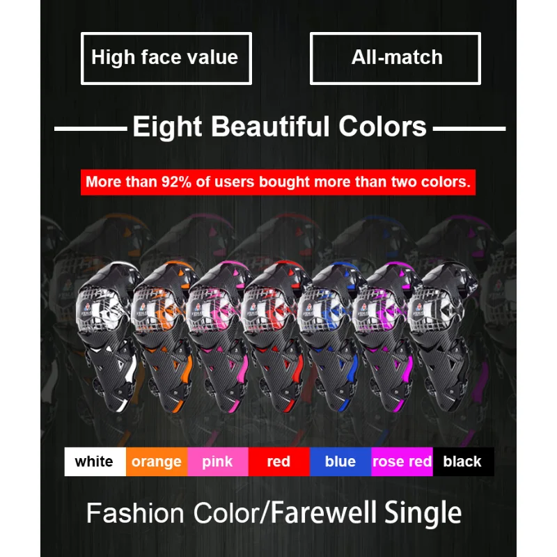 

Vemar Motorcycle Protection Armor Motocross Knee Pads Motorbike Adult Knee Protector Safety Gear ATV Cycling Knee Guard 7 Colors