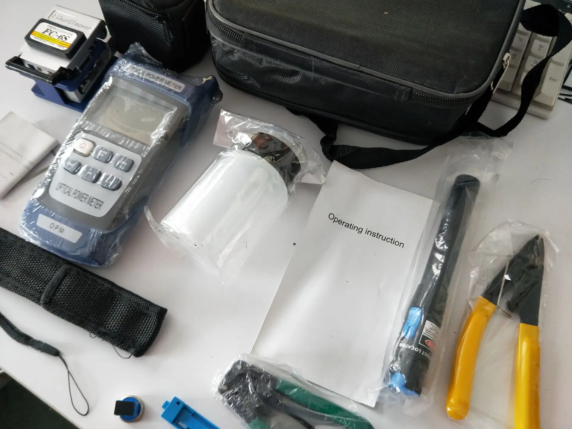 Fiber Optic Tool Kit Power-Meter-5mw Cleaver Visual-Fault Optical Lcator | Equipment