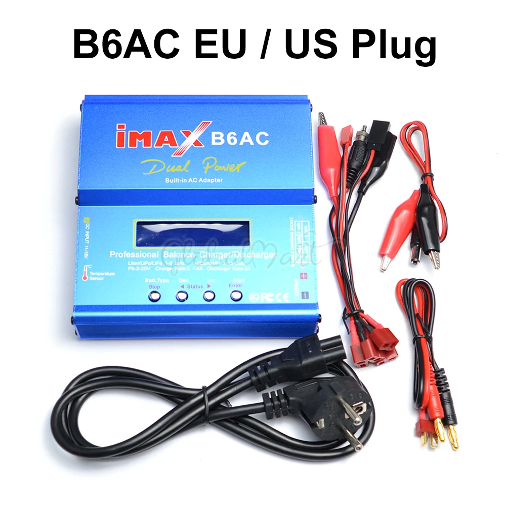 IMAX B6AC B6 AC 80W Lipo NiMH 3S/4S/5S RC зарядное устройство/Dis устройство вилка Европа/США
