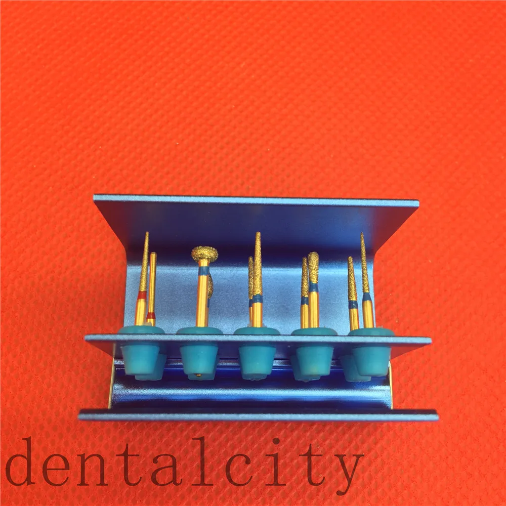 Набор боров для стоматологической подготовки фарфоровый шпон с 10 отверстиями