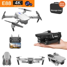 E88 New Professional WIFI 4K HD Drone With Camera Hight Hold Mode Foldable RC Plane Helicopter Pro Dron Toys Quadcopter Drones