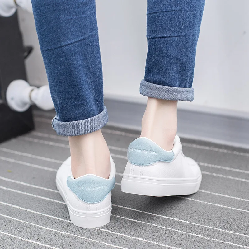 2020 новый тренд белые кроссовки Женская полотняная обувь женская с подошвой из