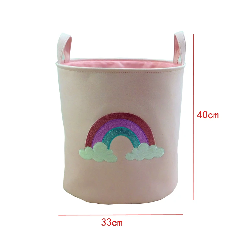 

Home Foldable Dirty Laundry Basket Canvas Storage Basket Barrel Creative Kids Toys Organizer Bucket Laundry Organizer Holder